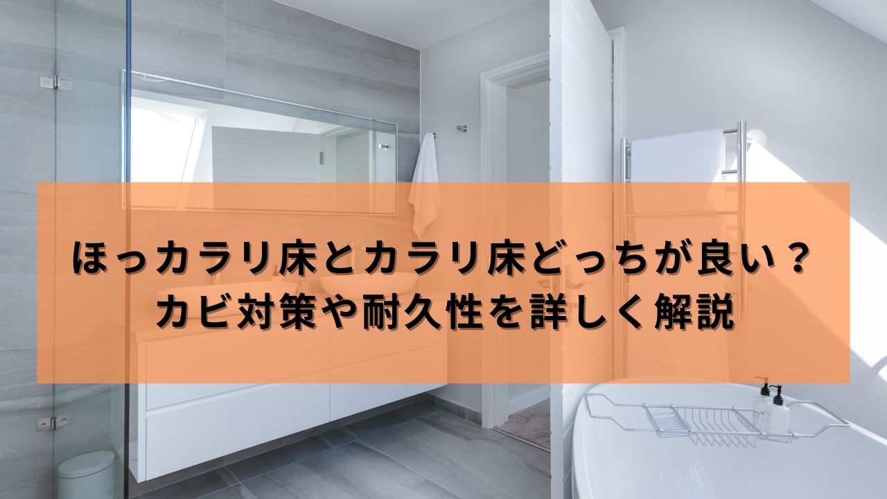 ほっカラリ床とカラリ床どっちが良い？カビ対策や耐久性を詳しく解説