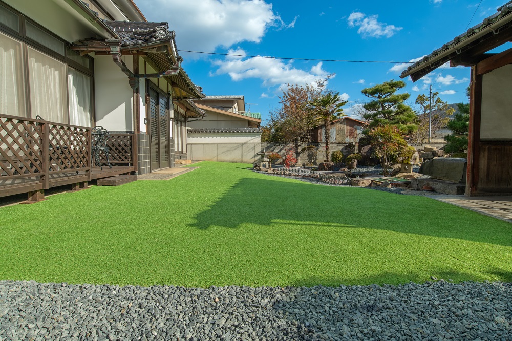 岡山県笠岡市・M様｜庭リフォーム「石を無くして孫が安全に遊べるようにしたい」